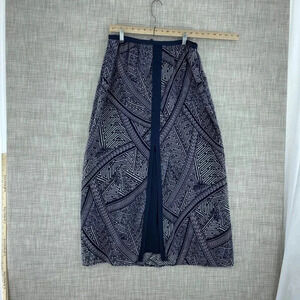 Adrianna Pappell Maxi Skirt Womens 12 Blue 3727